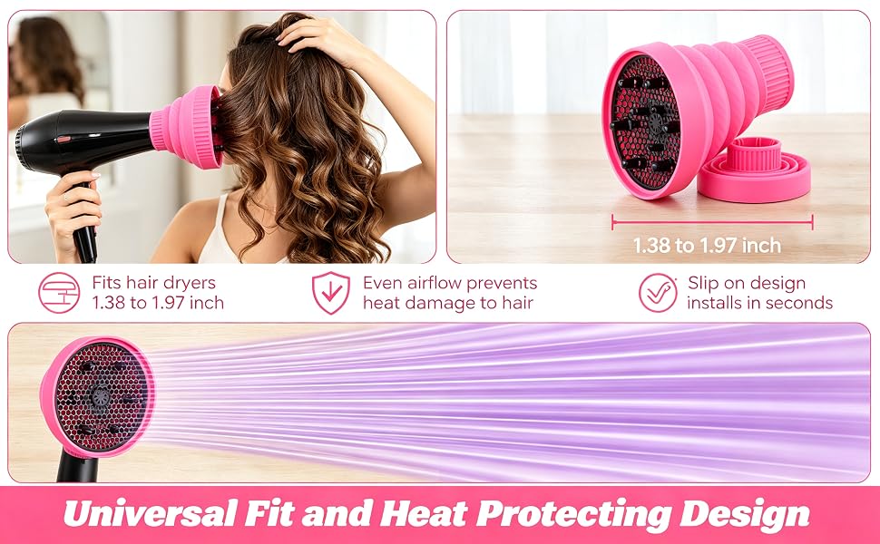 Collapsible Silicone Hair Diffuser
