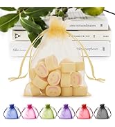 ANZNKU 50 Pack Organza Bags 3x4 inch, Small Gift Bags with Drawstring for Easter Mother's Day, Cu...