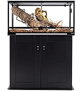 REPTI ZOO Reptile Terrarium Cabinet, Reptile and Amphibian Terrarium Stand 36" W x 18" D x 30" H