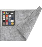 Homaxy Faux Leather Heat Resistant Placemats for Dining Table Set of 6, Waterproof Wipeable Washa...
