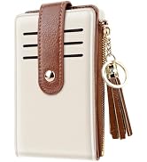 Simikol Slim Card Holder Wallet for Women RFID Blocking Thin Bifold Wallet | PU Leather, Multi Cr...