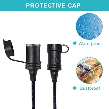 5FT Cigarette Lighter Extension Cord with On Off Switch