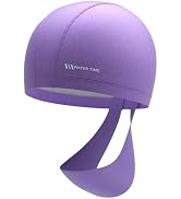 WATERTIME Fabric Swim Cap for Adult Women Men, Silicone Waterproof Layer, Cloth Swim Cap Gifts fo...