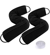 Sunolga 2 Packs 38 Inches 2.2LB Weighted Door Draft Stopper Filled with Glass Beads & Cotton, Rem...