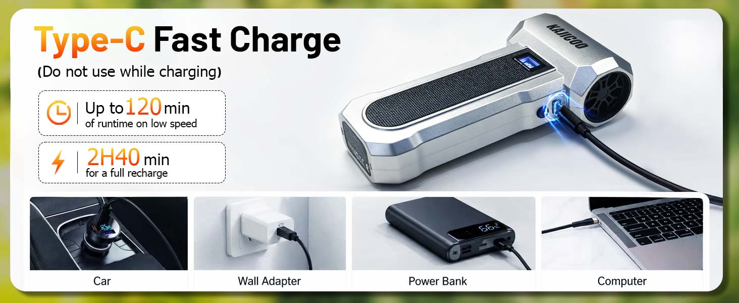Mini Blower, Fast Charging