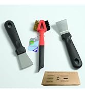 Gas stove brush,Kitchen Stove Cleaning Brush,Brass Brush Head for Rust,Dirt & Paint