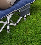 NAIZEA Folding Camping Cots for Adults, Folding Cot with Mattress Camping Bed Camp Cot Portable M...