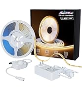 MIWISE COB LED Strip Light 32.8ft/10m,CRI 90+ Warm White 2700K High Lumen Dimmable Super Bright F...