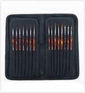 Transon Artist Detail Paint Brushes with Case 15pces