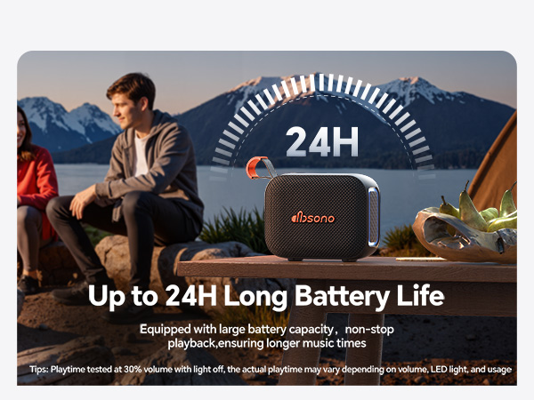 24H Long battery Life