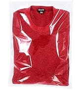 Wowfit 100 Count 14x20 inches Clear Cellophane Plastic Bags, Resealable Self-Sealing Cello Bags G...