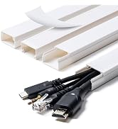 Cord Hider, 58in Cable Hider, Cord Covers for Wires on Wall, Paintable Cable Cover Raceway, Wire ...