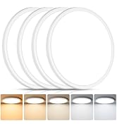 Brightever 4Pack LED Flush Mount Ceiling Light Fixture, 12 Inch 24W, Super Slim 0.67 Inch, 3200LM...