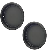 QCAA Solid Brass Finger Pull, 2-1/8", Matte Black, Made in Taiwan, 2 Pack