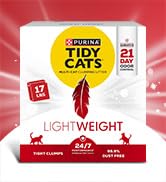 Purina Tidy Cats LightWeight, Low Dust, Clumping Cat Litter Odor Control 24/7 Performance Multi C...