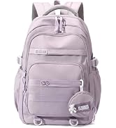 YJMKOI Large capacity Backpack for Teen Girls Aesthetic Student Schoolbag Middle School Girls Bac...