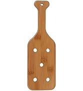Battife 12inch Bamboo Paddle - Lightweight Durable Smooth Wooden Paddle with Airflow Holes