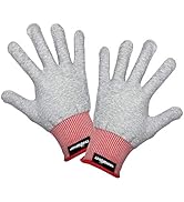 TECKWRAP Grey Professional Vinyl Wrap Anti-Static Application Gloves, Vinyl Wrap Gloves for Car W...
