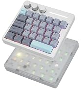 KiiBoom Cybrix 29 Rapid Fast Wired Gaming Keyboard, 8Khz Polling, Aluminum & Acrylic One Handed K...