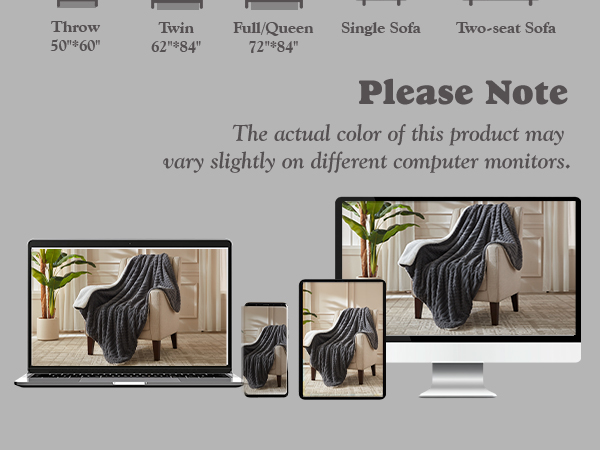 tufted heated blanket