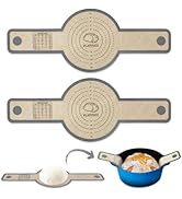 PLAPITATE Silicone Bread Sling for Dutch Oven Liners, Non Stick 2 PCS, Easy Clean Reusable Silico...