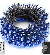 Halloween String Lights Outdoor 33Ft 100LED Battery Operated Fairy Lights with Waterproof Remote ...