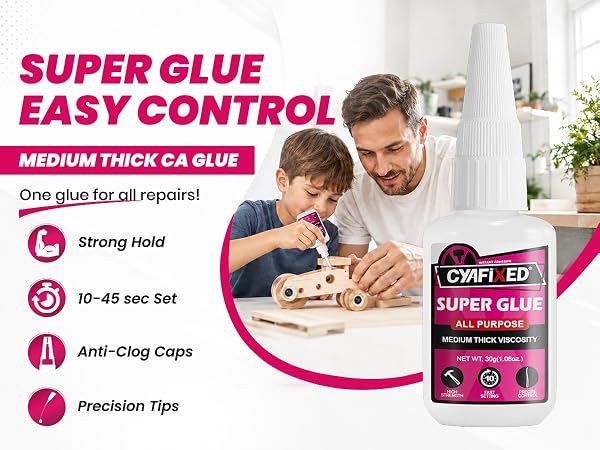 super glue wood furniture heavy duty superglue shoe sole repair leather ceramic gel ca plastic metal