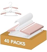 YeJieYJ Baby Closet Hangers, Non-Slip and Extendable Laundry Infant Hanger for Baby Clothes 40 pc...