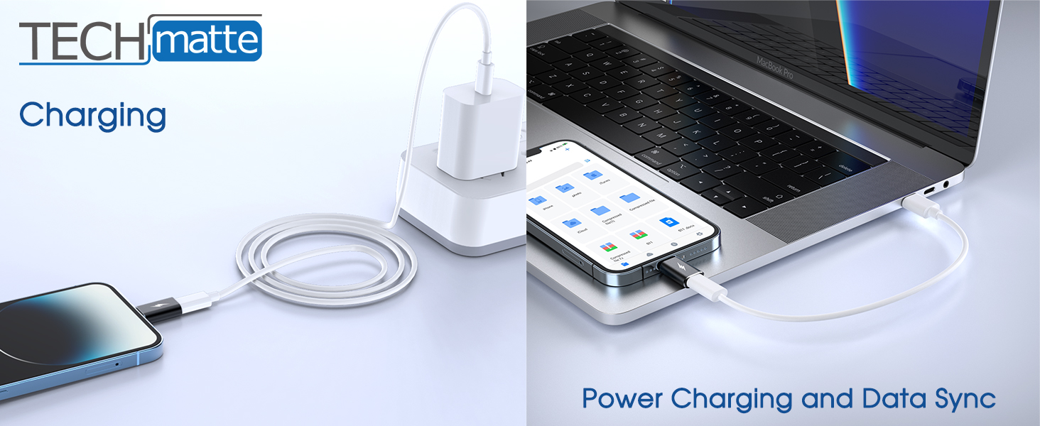 Techmatte USB C to Lightning adapter