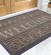 OLANLY Welcome Door Mat Indoor Outdoor Entrance, Heavy Duty Sturdy Front Door Mat, Waterproof All...