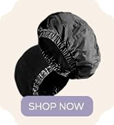 Black Shower Cap for Women