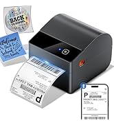 ASprink Bluetooth Shipping Label Printer 4x6, 2026 Upgraded Thermal Label Printer with Built-in P...