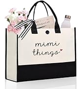 Craftique Mimi Gifts for Grandma- Unique Tote Bag for Mimi- Mimi Birthday Gifts, Thoughtful Gifts...