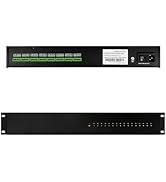 UltraPoE DC 16 Channel VBR CCTV 12V 20A Distributed Power Supply Rack Mount, PTC Reset Fuse,(UPS)...