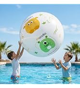 Funscape Kids 31" Giant Beach Ball Toy, Large Inflatable Water Pool Game, Toddler Outdoor Fun Spo...