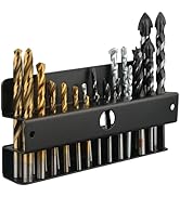 MUTUACTOR Magnetic Drill Bit Organizer,No Drilling Magnet Impact Drill Bit Storage,Anti-Slip Heav...