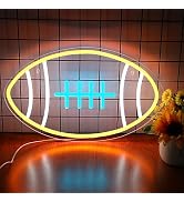 Neonawall Football Neon Sign For Home Décor,Bedroom Decor,Led Sign,Room Neon Sign,Gym Decor,Sport...