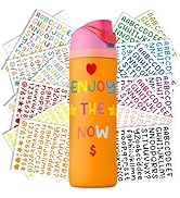 Mity rain Stickers for Owala Water Bottle/Stanley Cup, Colored Letters Water Bottle Stickers Wate...