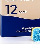 Xcleen Dishwasher Cleaner and Deodorizer Tablet - Helps Remove Limescale, Mineral Buildup and Odo...