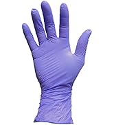 nitrile gloves disposable indigo thick purple latex free powder free puncture resistant durable