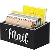 SeekElegant Mail Holder Countertop, Mail Organizer for Desk with 3-Slot, Desktop Mail Basket Sort...