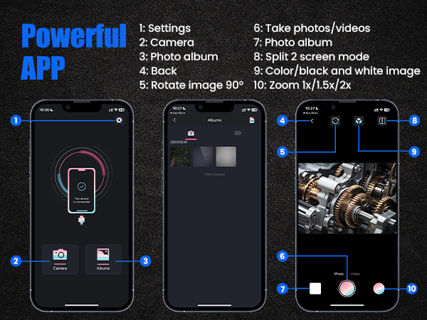 borescope with light