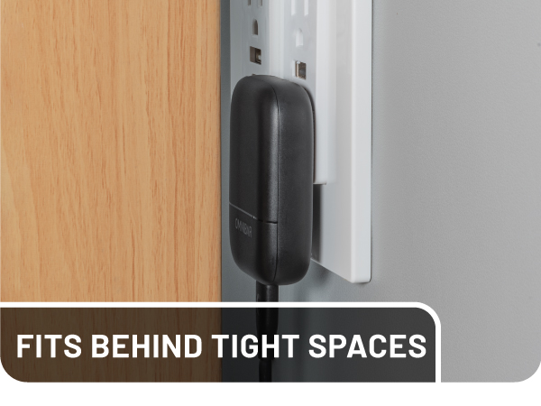Slim low-profile build sits flush against wall, perfect for tight spaces like behind nightstands
