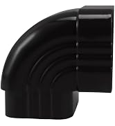 Mipcase Flexible Downspout Elbow Fitting Adapter Right Angle Connector for Rain Fitting