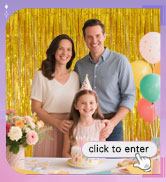 gold tinsel backdrop
