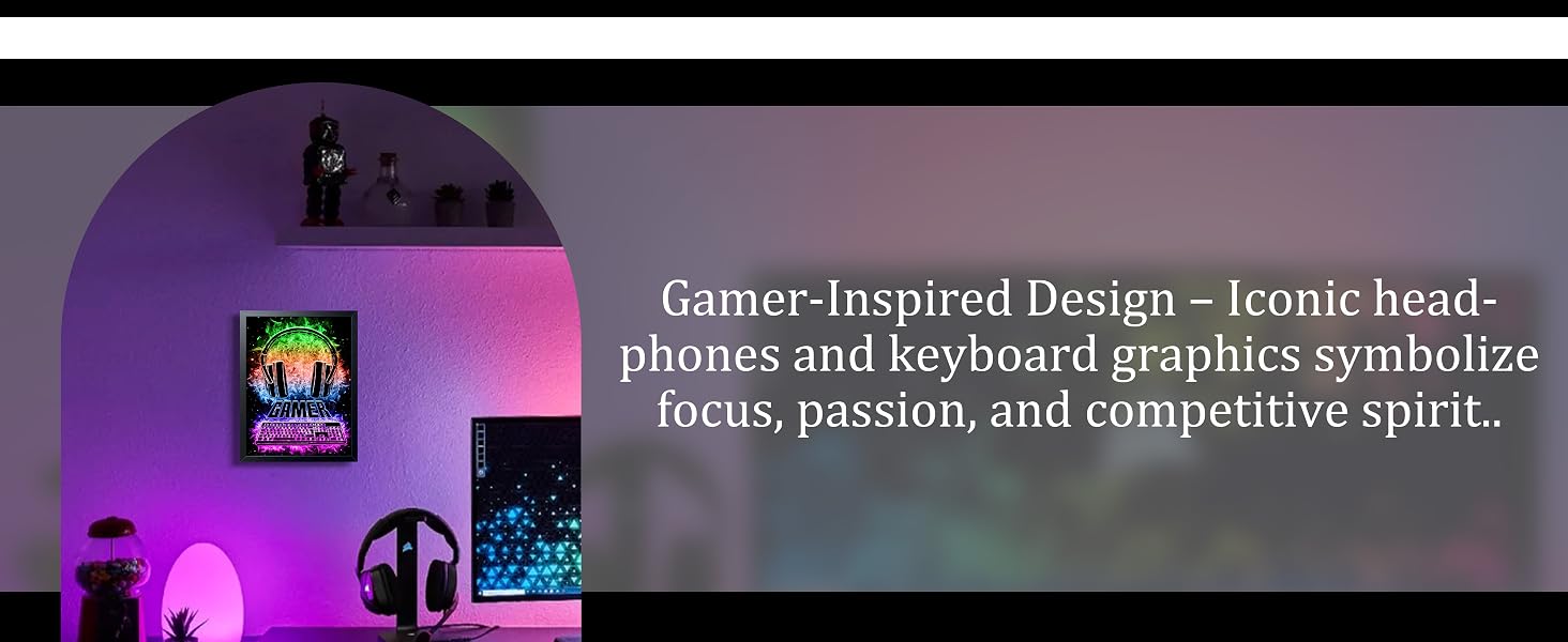 Boys Room Gamer Wall Decor Cool Video Gamers Wall Art