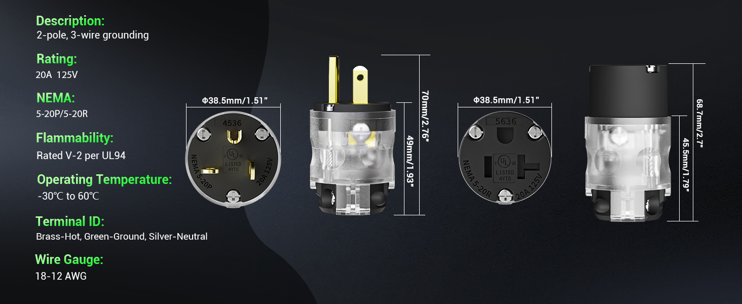 Lighted Plug and Connector Set