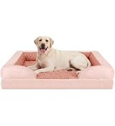 INVENHO Jumbo Orthopedic Dog Bed for Extra Large Dogs, Waterproof, Egg-Crate Foam Dog Couch Bed w...