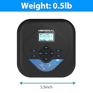 cd player portable with headphones