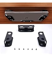 BYMECOST Under Desk Laptop Storage Mount, Metal Under Desk Laptop Holder, for Devices Thickness 1...